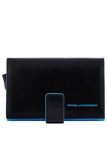 Piquadro Blue Square - Kreditkartenetui 11cc 10 cm RFID in schwarz