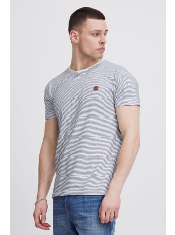 INDICODE T-Shirt IDLupko. 40921MM T-Shirt in Streifen-Optik in Weiß