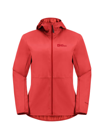 Jack Wolfskin Funktionsjacke/Softshelljacke FELDBERG HOODY W 2720 vibran in Rot