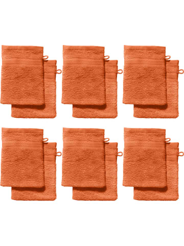 REDBEST Frottier Waschhandschuh 12er-Pack Chicago in terra