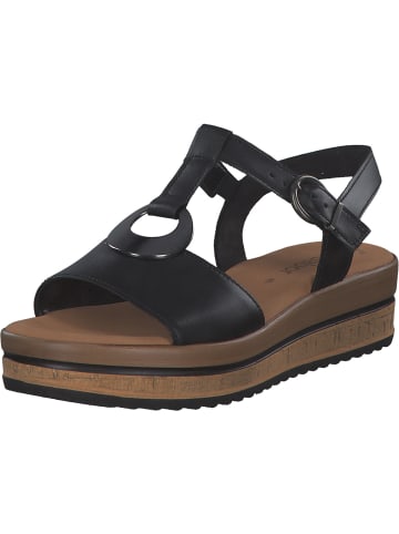 Gabor Keilsandaletten in schwarz(altsilber)