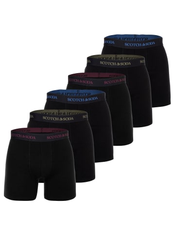 Scotch & Soda Boxershort 6er Pack in Schwarz