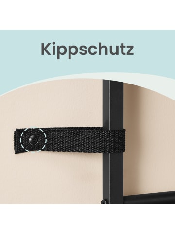 VASAGLE Schuhregal Dacey in Braun-Schwarz - (B)75 x (H)114 x (T)28 cm