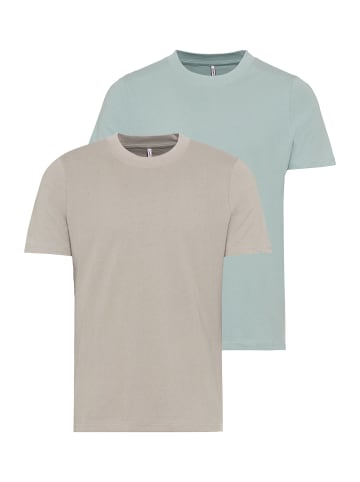 Kangaroos T-Shirt in stein / mint