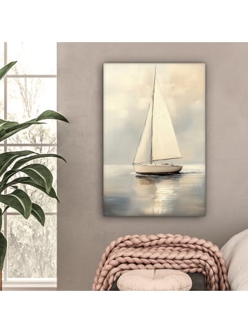 MuchoWow Leinwand Bilder Creme