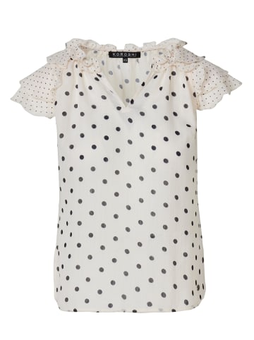 KOROSHI KurzÃ¤rmelige blusen. in weiß