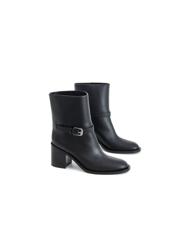 Burberry Schwarz Leder Knöchel Stiefel