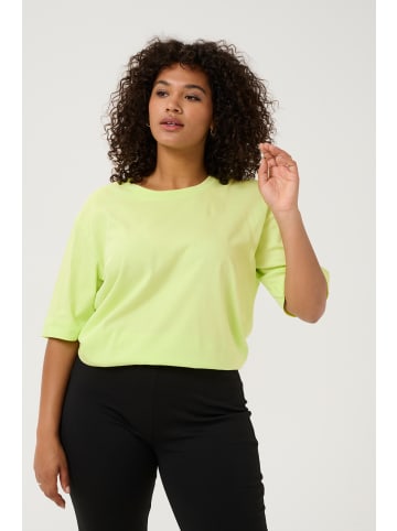 KAFFE curve T-shirt KCmina Loose fit in Lettuce Green