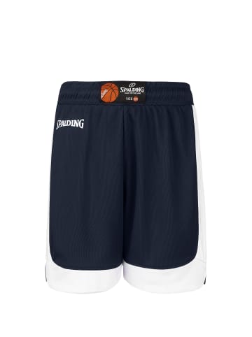 Spalding Shorts Hustle in dunkelblau / weiß