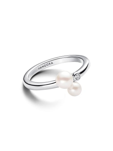 Pandora Silber Pearl Duo Ring Größe 50