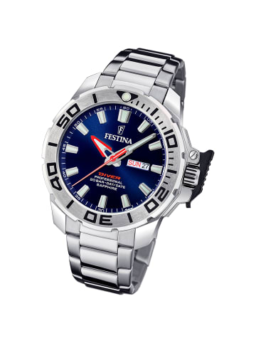 Festina Analog-Armbanduhr Festina The Originals silber extra groß (ca. 46mm)