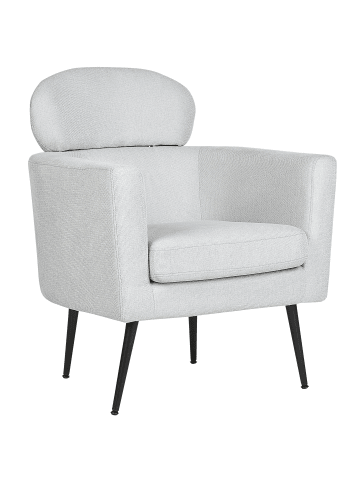 Beliani Sessel SOBY in Grau/Schwarz - (W) 76 x (H) 91 x (L) 70 cm