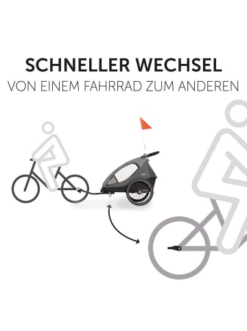 Hauck Zusatz- Fahrradkupplung für Dryk Duo Fah in schwarz
