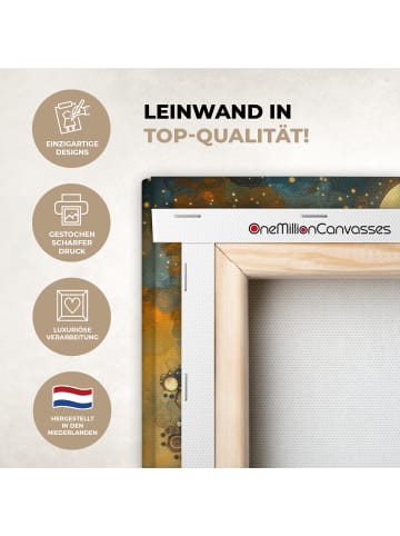 MuchoWow Leinwand Bilder Vollmond