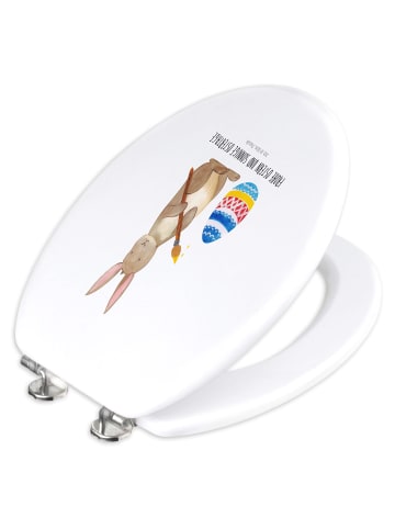 Mr. & Mrs. Panda Klodeckel Hase Eier Malen mit Spruch in Weiß