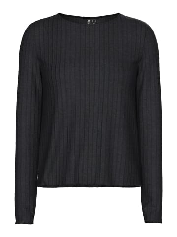 Pieces Langarmbluse in Black