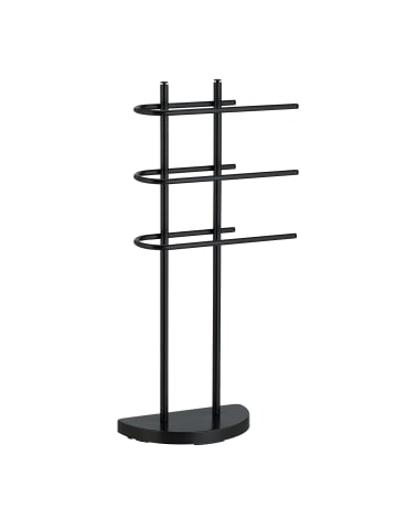 relaxdays Handtuchständer in Schwarz - (B)39 x (H)83 x (T)18 cm