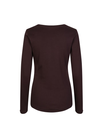 IDENTITY T-Shirt elegant in Dunkel bordeaux