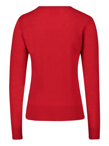 Betty Barclay Kaschmir-Pullover mit Rundhalsausschnitt in Rot