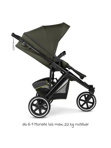 ABC-Design Kombi-Kinderwagen Salsa 5 Run - inkl. Babywanne, in gruen