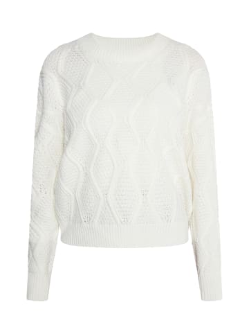 DreiMaster Vintage Strickpullover in Wollweiss