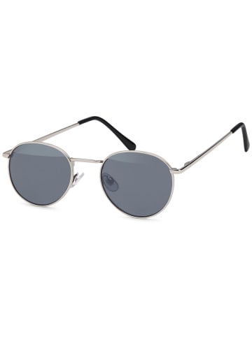 styleBREAKER Sonnenbrille in Silber / Grau getönt