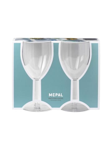 Mepal 2er Set Kunststoff-Weißweingläser 200 ml in transparent