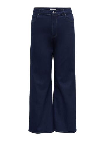 ONLY Carmakoma Jeans mit weitem Bein in Dark Blue Denim