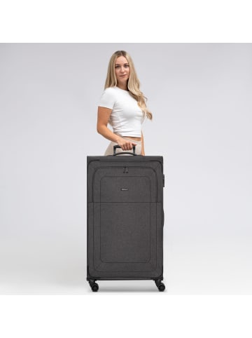 Redolz Essentials 12 4-Rollen Trolley XL 90 cm sehr groß Sondergröße in black