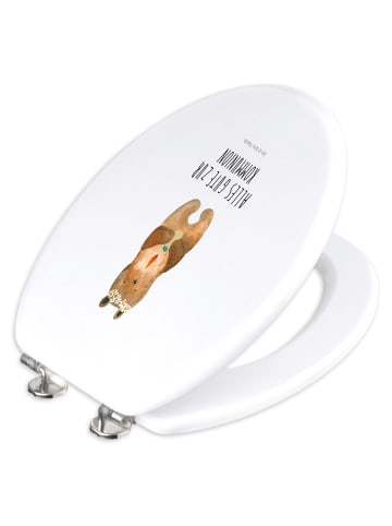 Mr. & Mrs. Panda Klodeckel Bär Kommunion mit Spruch in Weiß