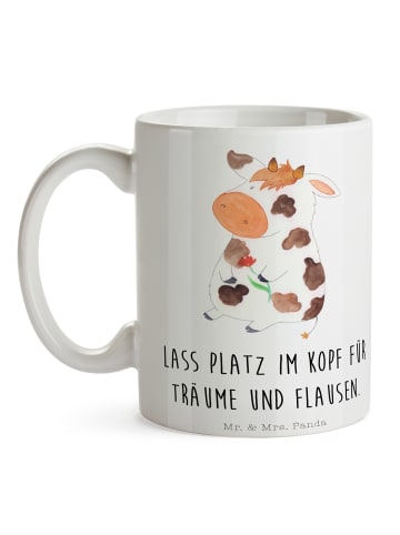 Mr. & Mrs. Panda Tasse Kuh mit Spruch in Weiß