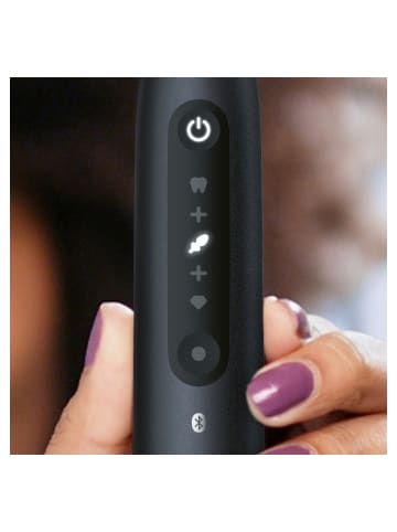 Oral-B Elektr. Zahnbürste "iO5 + Reiseetui" + 12 Aufsteckbürsten "Sanfte Reinigung"