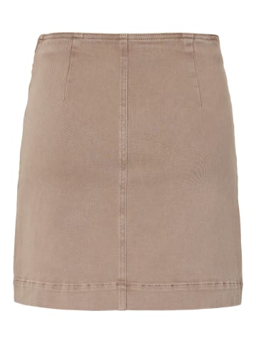 Pieces Jeansrock in Taupe Gray