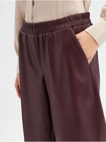 OPUS Kunstlederhose Myha Edgy in aubergine - 0001