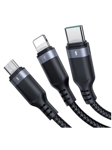 Joyroom Joyroom S A18 3in1 3 5A USB-A Lightning USB-C MicroUSB Kabel