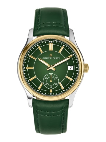 Jacques Lemans Herrenuhr Derby Grün/Zweifarbig