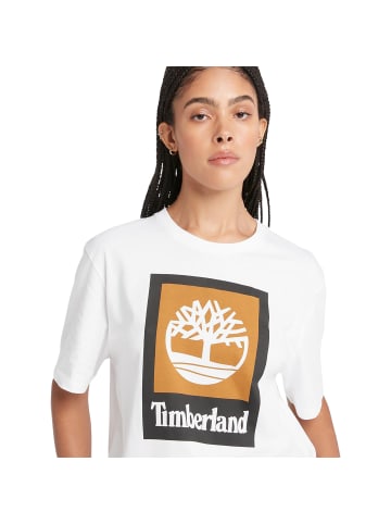 Timberland Farbiges T-Shirt mit kurzen Ärmeln Weiß