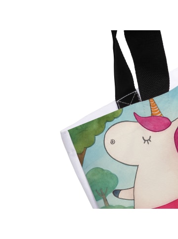 Mr. & Mrs. Panda Tote Bag Einhorn Ballerina Design mit Spruch in Weiß