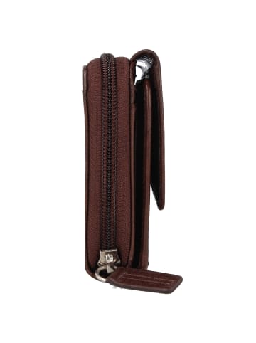mano Donna Aurona Geldbörse RFID Leder 18 cm dunkelbraun
