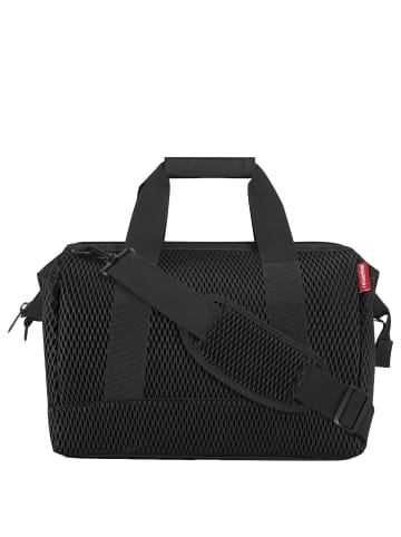 Reisenthel travelling allrounder M - Reisetasche 40 cm (smiley grey) in mesh black