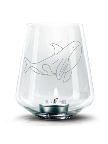 Mr. & Mrs. Panda Windlicht Orca ohne Spruch in Transparent