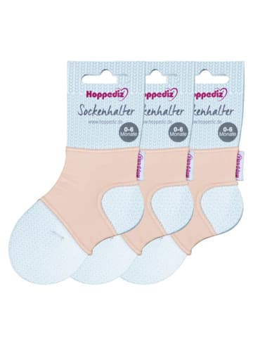 Hoppediz Babysocken Sockenhalter in 3-er Set rose