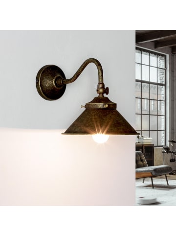 Licht-Erlebnisse Wandlampe (B)15 x (H)18 cm in Bronze Antik matt