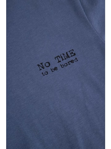 Coccodrillo Baumwoll-t-shirt mit kurzen Ärmeln in blau