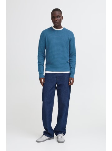 BLEND Strickpullover BHREDHILL CREW NECK KNIT NOOS in Blau