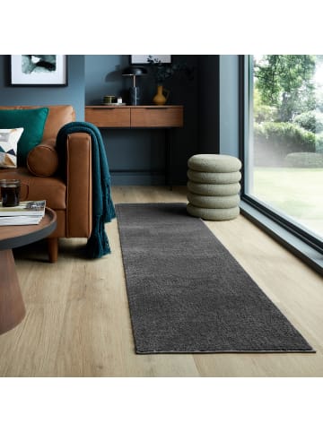 KADIMA DESIGN Samtweicher Teppich aus 100% recyceltem Material in Anthrazit