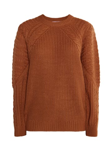 myMo Damen Strickpullover in Hellbraun