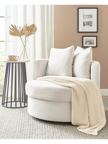 Beliani Sessel DALBY in Beige - (W) 82 x (H) 61 x (L) 82 cm