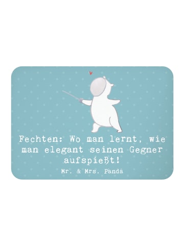 Mr. & Mrs. Panda magnet Fechten Eleganz mit Spruch in Meeresbrise