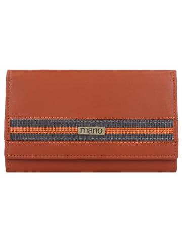 mano Don Leonardo Geldbörse RFID Leder 16 cm cognac